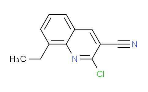 CAS No. 880105-72-6, 2-Chloro-3-cyano-8-ethylquinoline