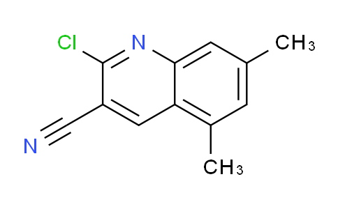 CAS No. 917747-10-5, 2-Chloro-5,7-dimethylquinoline-3-carbonitrile