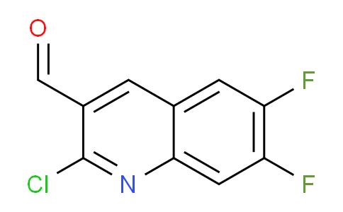 CAS No. 209909-13-7, 2-Chloro-6,7-difluoroquinoline-3-carbaldehyde