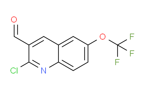 CAS No. 1956376-56-9, 2-Chloro-6-(trifluoromethoxy)quinoline-3-carbaldehyde