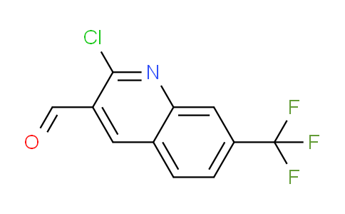 CAS No. 1621615-09-5, 2-Chloro-7-(trifluoromethyl)quinoline-3-carbaldehyde
