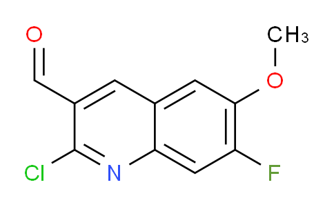 CAS No. 251902-52-0, 2-Chloro-7-fluoro-6-methoxyquinoline-3-carbaldehyde