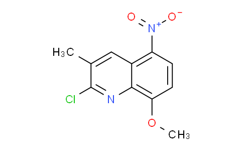 CAS No. 1407104-66-8, 2-Chloro-8-methoxy-3-methyl-5-nitroquinoline