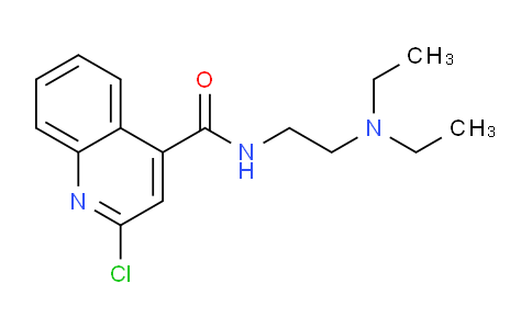 CAS No. 87864-14-0, 2-Chloro-N-(2-(diethylamino)ethyl)quinoline-4-carboxamide