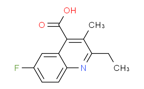 CAS No. 436096-49-0, 2-Ethyl-6-fluoro-3-methylquinoline-4-carboxylic acid