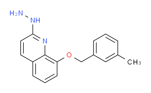 CAS No. 1225870-57-4, 2-Hydrazinyl-8-((3-methylbenzyl)oxy)quinoline