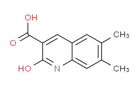 CAS No. 164150-22-5, 2-Hydroxy-6,7-dimethylquinoline-3-carboxylic acid