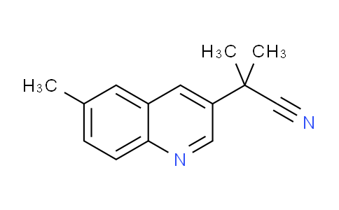 CAS No. 1393442-59-5, 2-Methyl-2-(6-methylquinolin-3-yl)propanenitrile