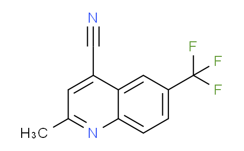 CAS No. 1367803-93-7, 2-Methyl-6-(trifluoromethyl)quinoline-4-carbonitrile