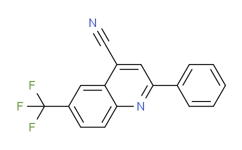 CAS No. 1416439-23-0, 2-Phenyl-6-(trifluoromethyl)quinoline-4-carbonitrile