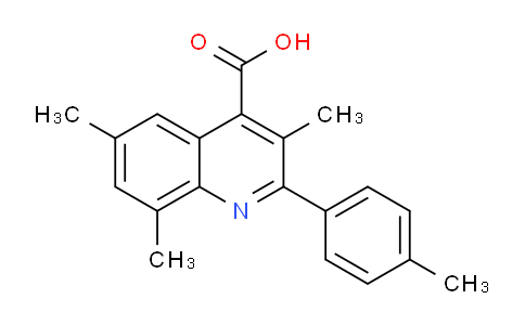 CAS No. 932886-85-6, 3,6,8-Trimethyl-2-(p-tolyl)quinoline-4-carboxylic acid