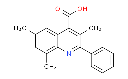 CAS No. 436089-40-6, 3,6,8-Trimethyl-2-phenylquinoline-4-carboxylic acid