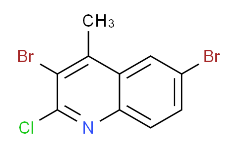 CAS No. 1437457-71-0, 3,6-Dibromo-2-chloro-4-methylquinoline