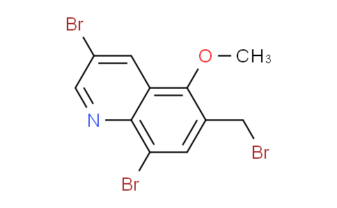 CAS No. 1257833-20-7, 3,8-Dibromo-6-(bromomethyl)-5-methoxyquinoline