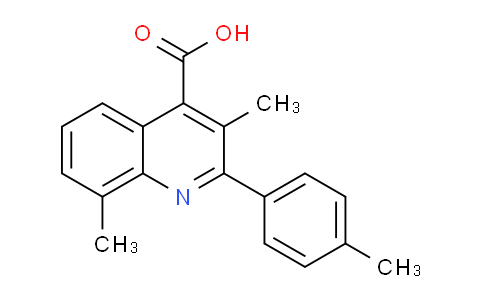 CAS No. 886686-15-3, 3,8-Dimethyl-2-(p-tolyl)quinoline-4-carboxylic acid