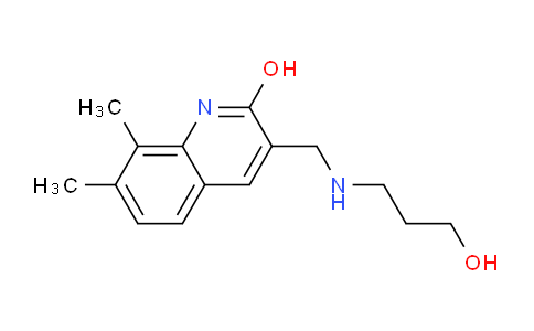 CAS No. 333419-39-9, 3-(((3-Hydroxypropyl)amino)methyl)-7,8-dimethylquinolin-2-ol