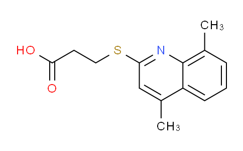 CAS No. 370843-69-9, 3-((4,8-Dimethylquinolin-2-yl)thio)propanoic acid