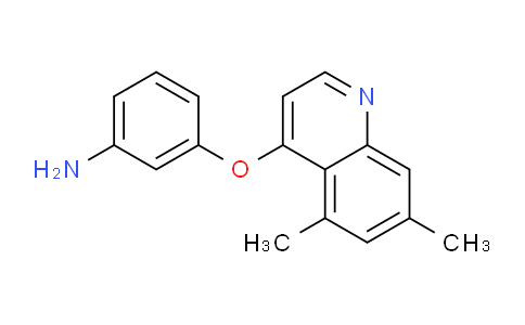 CAS No. 1315347-91-1, 3-((5,7-Dimethylquinolin-4-yl)oxy)aniline