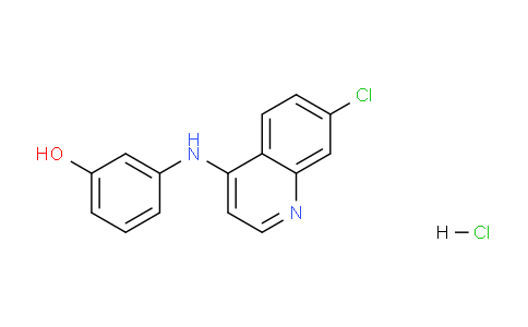 CAS No. 154179-39-2, 3-((7-Chloroquinolin-4-yl)amino)phenol hydrochloride