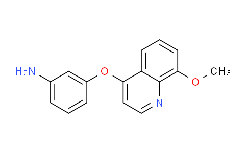 CAS No. 1315347-82-0, 3-((8-Methoxyquinolin-4-yl)oxy)aniline