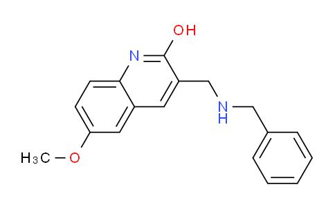 CAS No. 462067-55-6, 3-((Benzylamino)methyl)-6-methoxyquinolin-2-ol