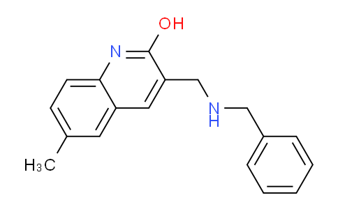 CAS No. 483286-62-0, 3-((Benzylamino)methyl)-6-methylquinolin-2-ol