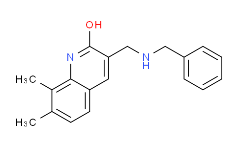 CAS No. 333419-38-8, 3-((Benzylamino)methyl)-7,8-dimethylquinolin-2-ol