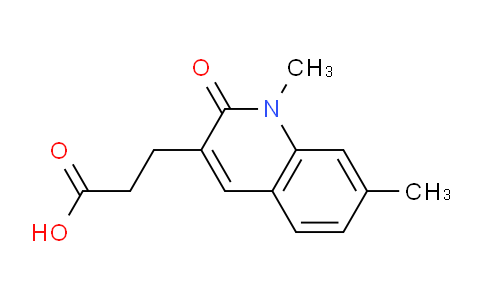 CAS No. 1507154-97-3, 3-(1,7-Dimethyl-2-oxo-1,2-dihydroquinolin-3-yl)propanoic acid