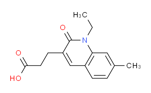 CAS No. 1706451-82-2, 3-(1-Ethyl-7-methyl-2-oxo-1,2-dihydroquinolin-3-yl)propanoic acid