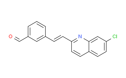 CAS No. 115104-40-0, 3-(2-(7-Chloroquinolin-2-yl)vinyl)benzaldehyde