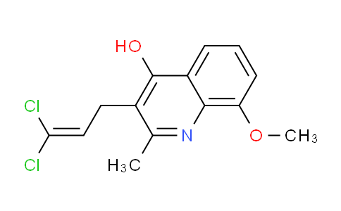 CAS No. 67629-20-3, 3-(3,3-Dichloroallyl)-8-methoxy-2-methylquinolin-4-ol