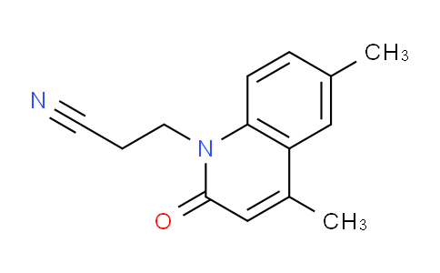 CAS No. 1394023-59-6, 3-(4,6-Dimethyl-2-oxoquinolin-1(2H)-yl)propanenitrile