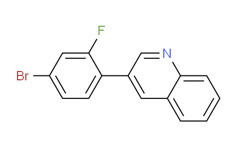 CAS No. 1187163-19-4, 3-(4-Bromo-2-fluorophenyl)quinoline
