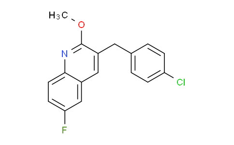 CAS No. 1355229-67-2, 3-(4-Chlorobenzyl)-6-fluoro-2-methoxyquinoline