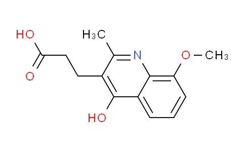 CAS No. 864433-55-6, 3-(4-Hydroxy-8-methoxy-2-methylquinolin-3-yl)propanoic acid