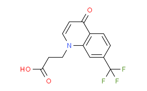 CAS No. 1279210-71-7, 3-(4-Oxo-7-(trifluoromethyl)quinolin-1(4H)-yl)propanoic acid