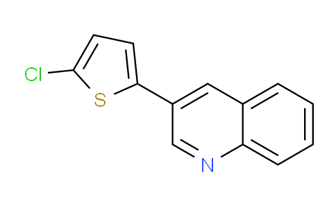 CAS No. 1187169-90-9, 3-(5-Chlorothiophen-2-yl)quinoline