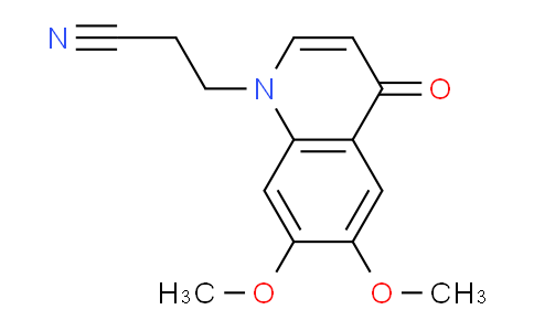 CAS No. 55269-83-5, 3-(6,7-Dimethoxy-4-oxoquinolin-1(4H)-yl)propanenitrile