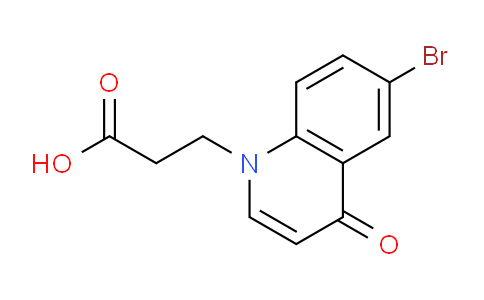CAS No. 1279210-58-0, 3-(6-Bromo-4-oxoquinolin-1(4H)-yl)propanoic acid