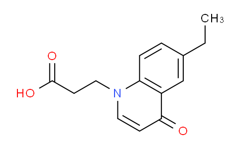 CAS No. 1279215-73-4, 3-(6-Ethyl-4-oxoquinolin-1(4H)-yl)propanoic acid