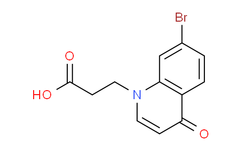 CAS No. 1279212-89-3, 3-(7-Bromo-4-oxoquinolin-1(4H)-yl)propanoic acid