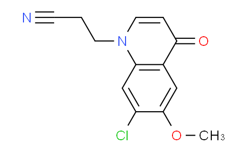 CAS No. 1315352-79-4, 3-(7-Chloro-6-methoxy-4-oxoquinolin-1(4H)-yl)propanenitrile