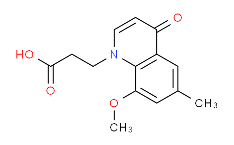 CAS No. 1315371-14-2, 3-(8-Methoxy-6-methyl-4-oxoquinolin-1(4H)-yl)propanoic acid