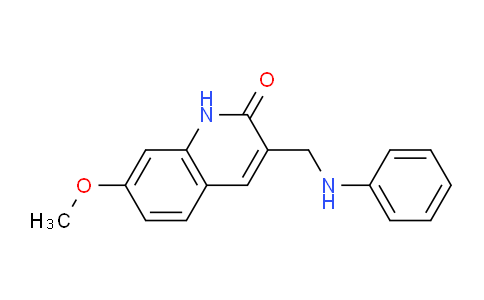 CAS No. 947018-31-7, 3-(Anilinomethyl)-7-methoxyquinolin-2(1H)-one