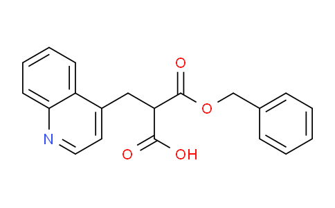 CAS No. 1260640-88-7, 3-(Benzyloxy)-3-oxo-2-(quinolin-4-ylmethyl)propanoic acid