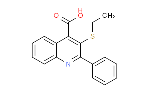 CAS No. 353761-06-5, 3-(Ethylthio)-2-phenylquinoline-4-carboxylic acid
