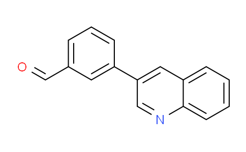 CAS No. 893736-03-3, 3-(Quinolin-3-yl)benzaldehyde