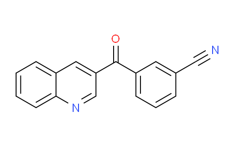 CAS No. 1187166-04-6, 3-(Quinoline-3-carbonyl)benzonitrile