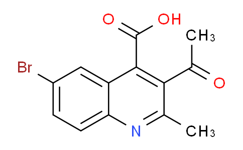 CAS No. 364600-10-2, 3-Acetyl-6-bromo-2-methylquinoline-4-carboxylic acid
