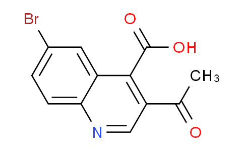 CAS No. 444112-84-9, 3-Acetyl-6-bromoquinoline-4-carboxylic acid